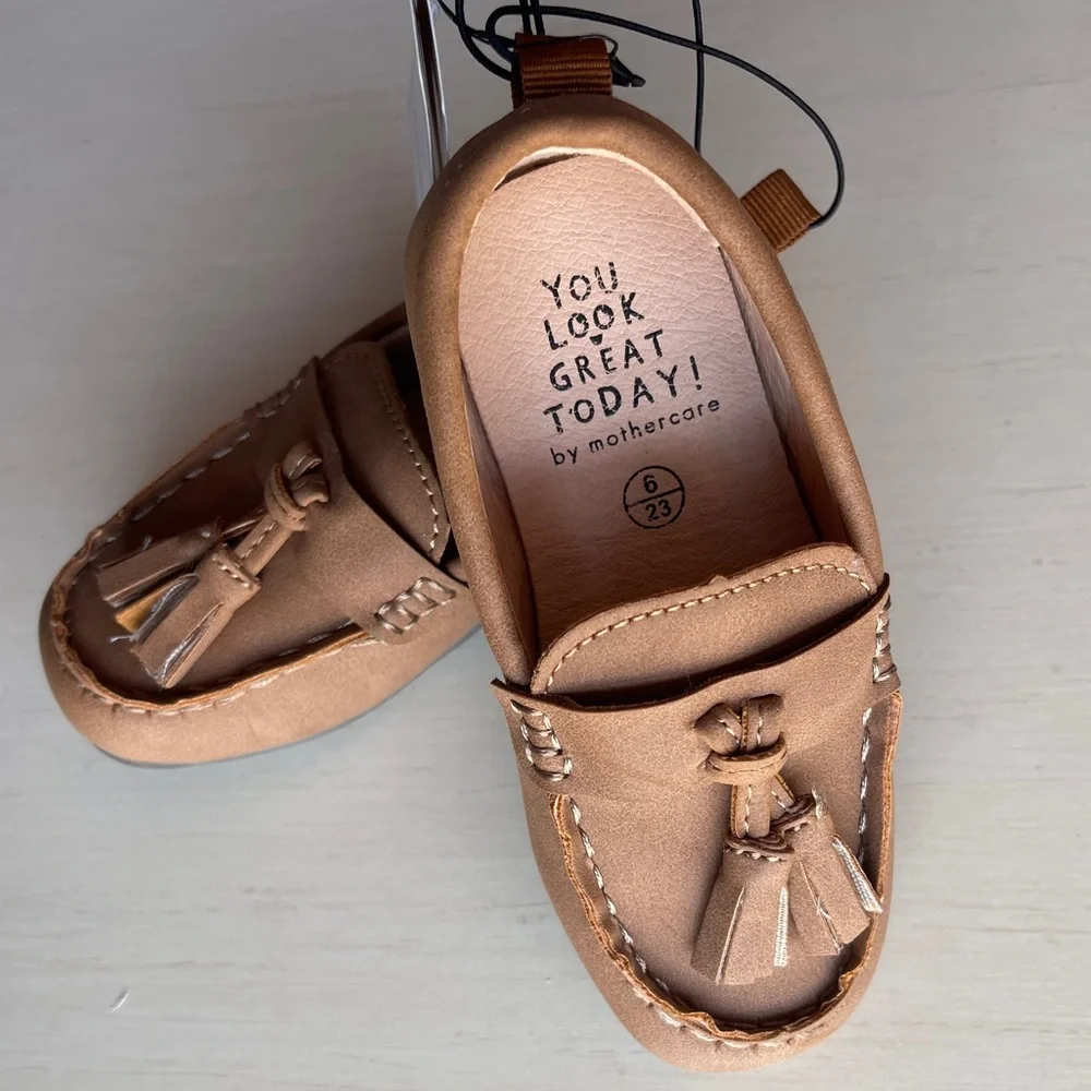 Tan Moccasins with Tassel and Soft Leather